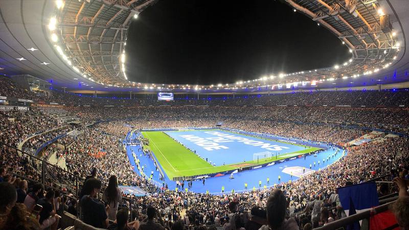 Le Stade de France vu de l'intérieur lors d'un match de Ligue des nations, ici France-Pays-Bas en 2018
