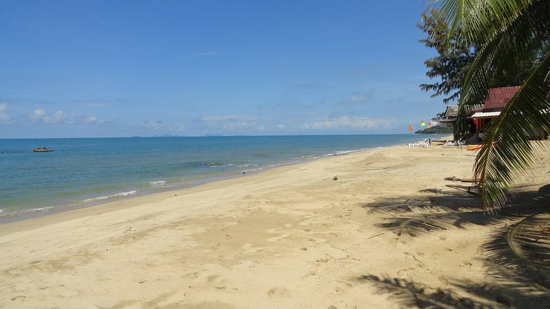Plage de sable et palmier sur l'île de Koh Lanta, en Thaïlande, photo d'illustration sans lien avec le tournage de l'émission