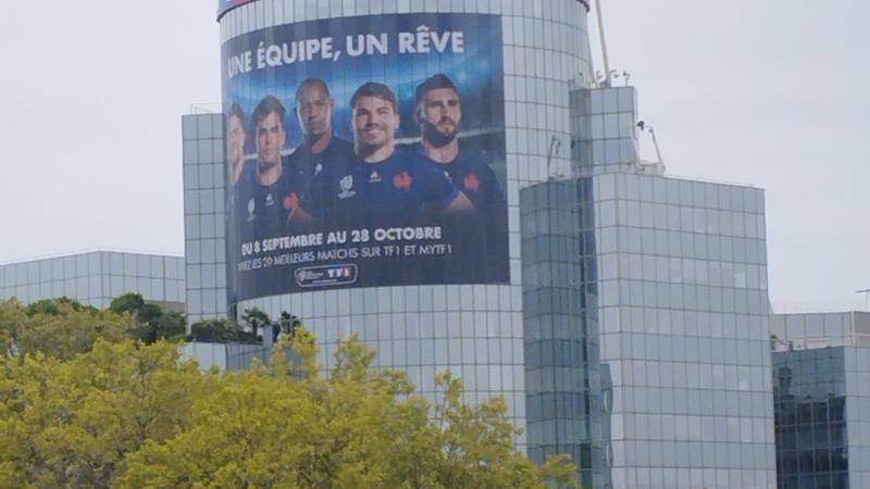 Le siège du groupe TF1 à Boulogne-Billancourt, chaîne qui diffuse Demain nous appartient chaque soir à 19h10.