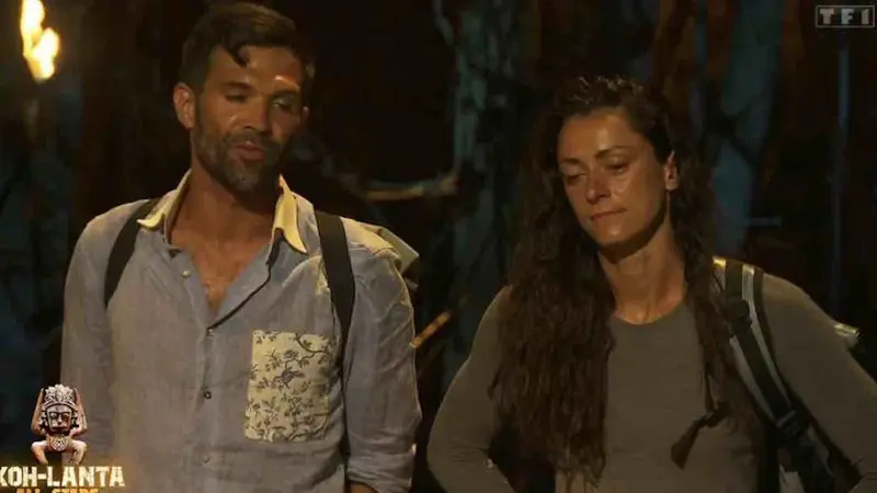 Jacques et Charlotte au conseil de Koh-Lanta All Stars. © TF1