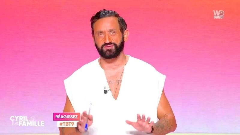 Cyril Hanouna sur le plateau de TBT9 sur W9
