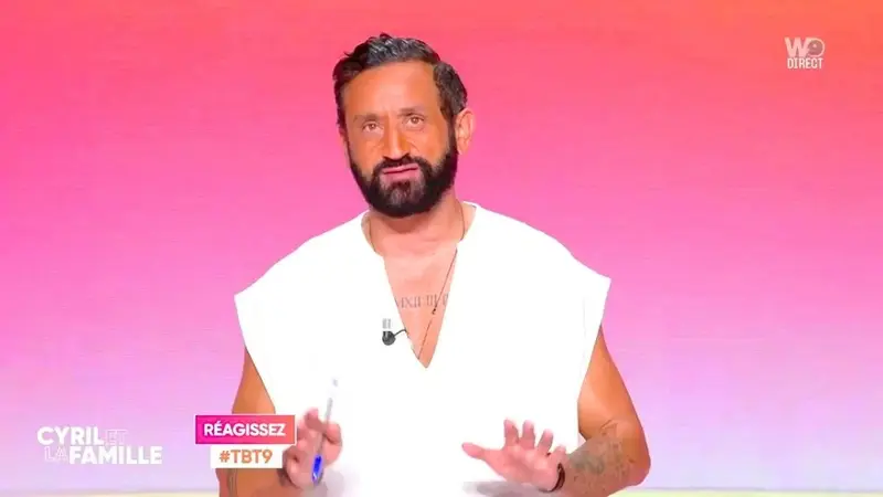 Cyril Hanouna sur le plateau de TBT9 sur W9
