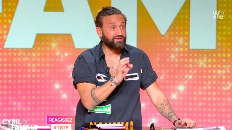 Cyril Hanouna sur le plateau de TBT9 sur W9